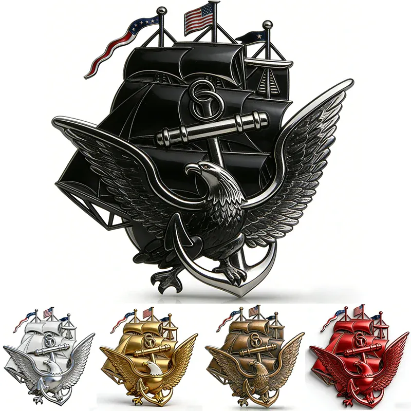 250th Anniversary U.S. NAVY Metal Car Emblem