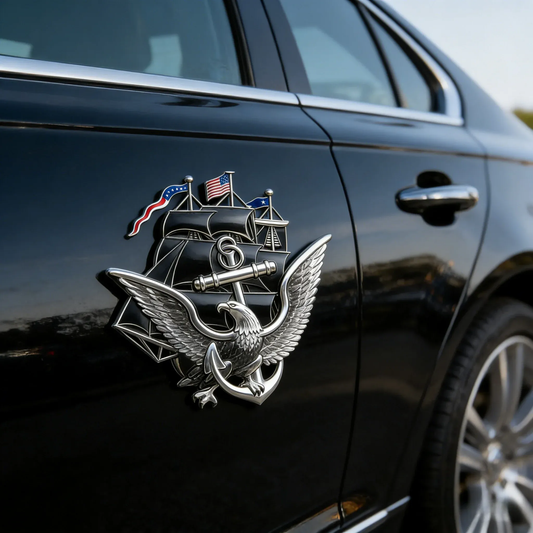 250th Anniversary U.S. NAVY Metal Car Emblem