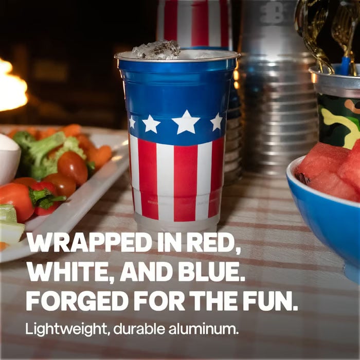 🇺🇸 250th Anniversary Patriotic Aluminum Party Cups