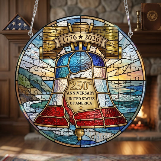 🔥LAST DAY49% OFF🔥 - 250th Anniversary United States Stained Puzzle Hanging ornament