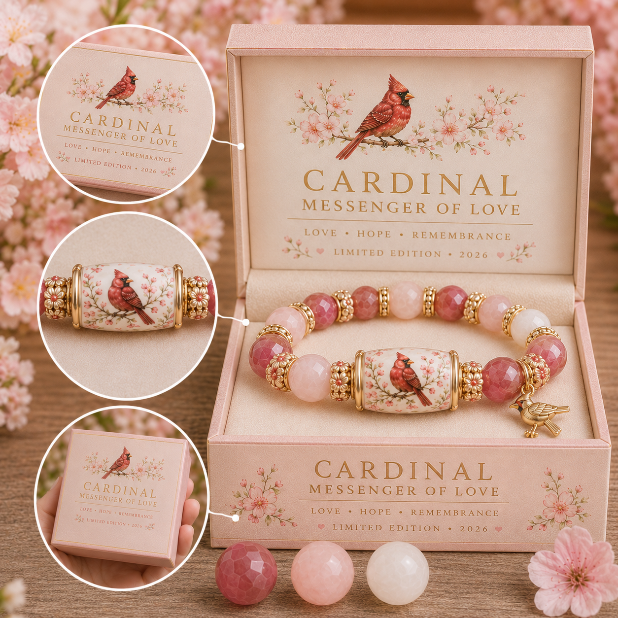 ❤️ Love, Remembrance & Cardinal Blessings 🕊️ | 2026 Limited Edition Bracelet