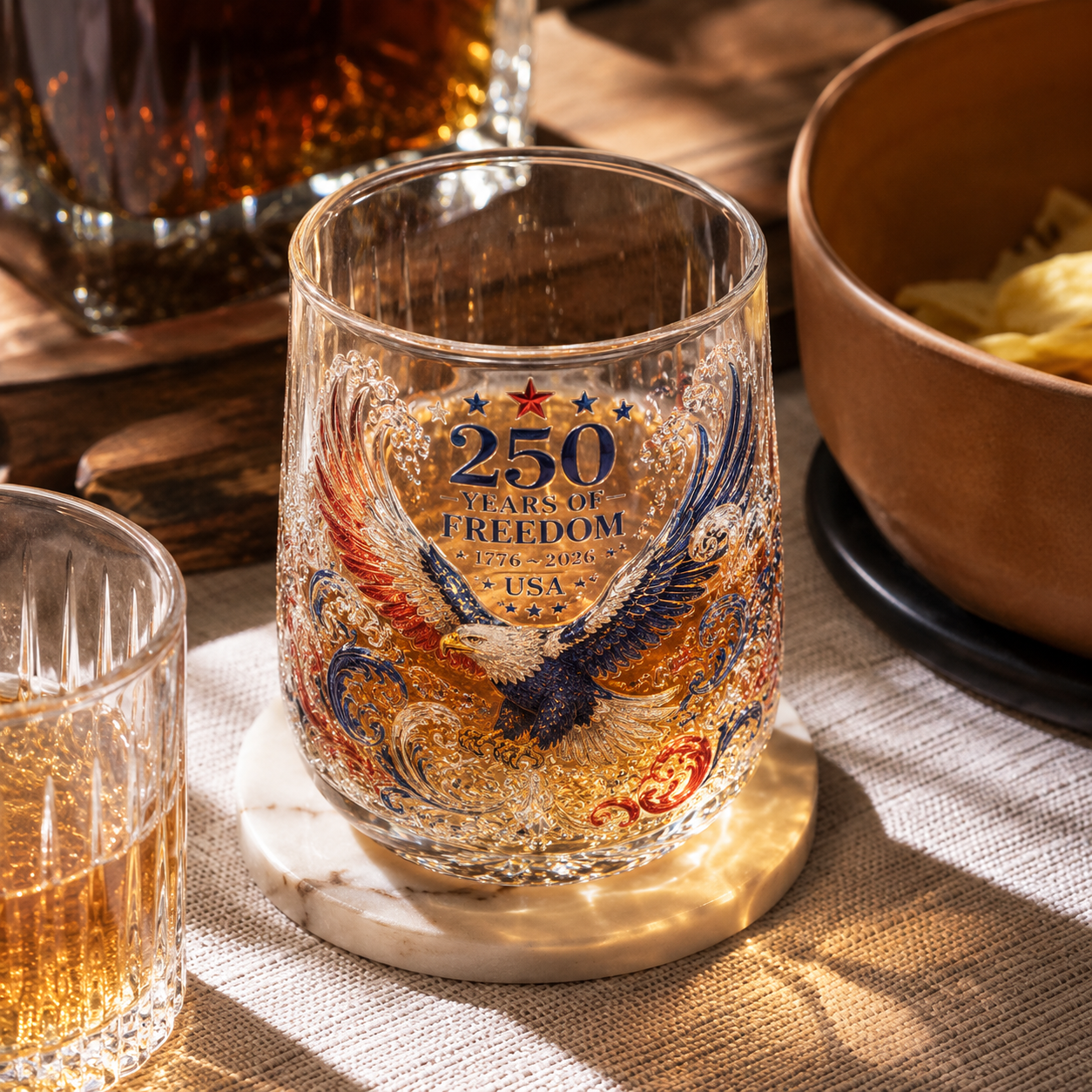 ✨Limited Edition 2026 USA 250 Years of Freedom Eagle Glass