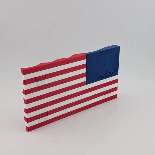5.5" USA 250th Anniversary Articulated Waving Flag with Internal Magnets