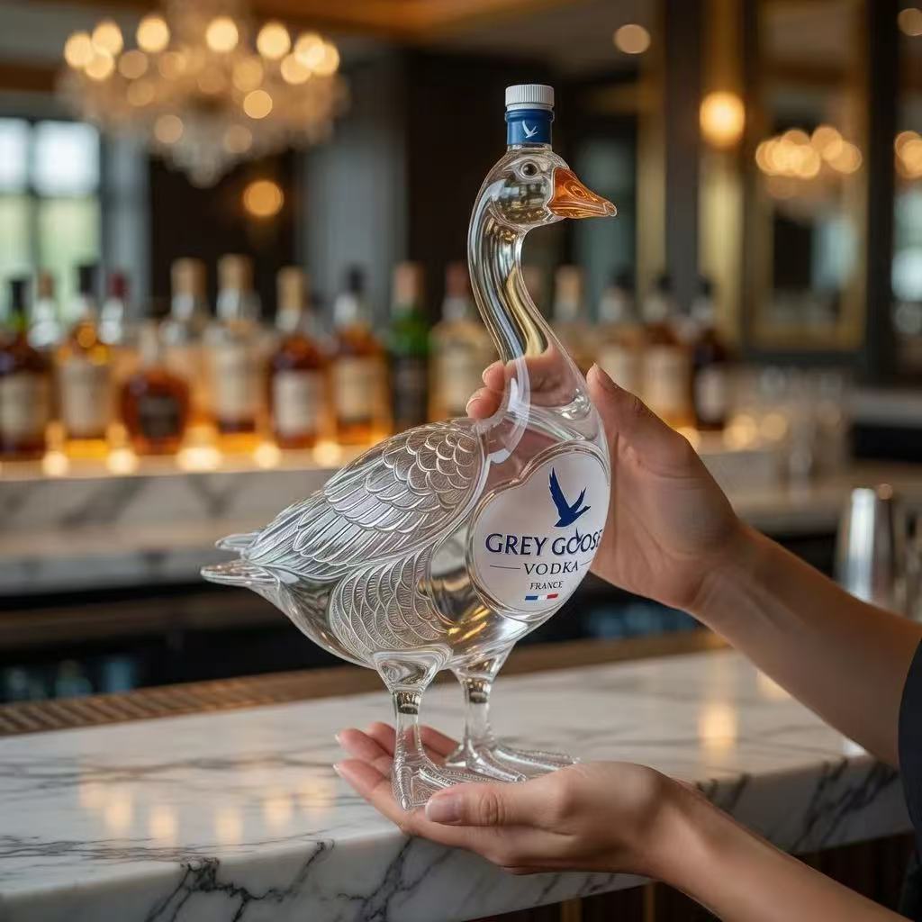 Grey Goose 30th Anniversary 3D Sculpted Vodka Bottle