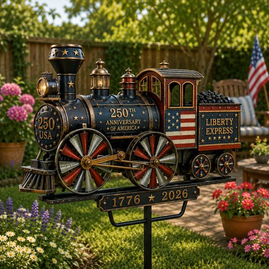 🚂USA 250 “Liberty Express” Train Garden Wind Spinner -✈️ BUY 2 FREE SHIPPING