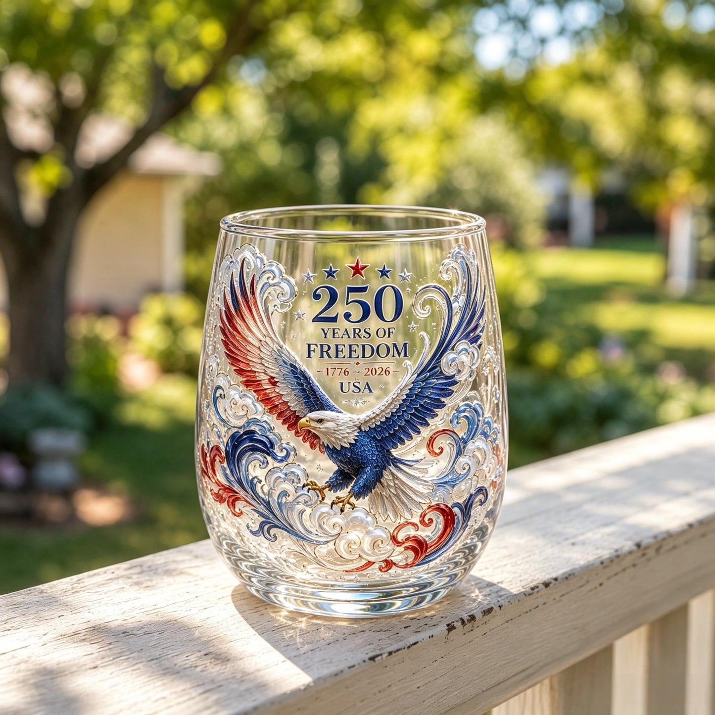 ✨Limited Edition 2026 USA 250 Years of Freedom Eagle Glass